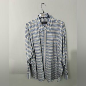 Men’s Bernini Beverly Hills Striped Button Down Shirt XL Like New